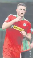  ??  ?? Double: Rory Donnelly was the Reds’ matchwinne­r