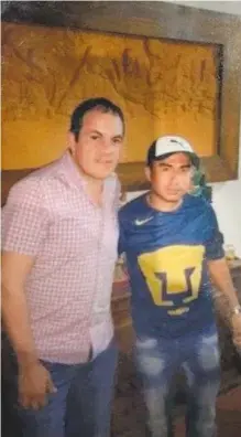  ?? ESPECIAL ?? El gobernador de Morelos, junto con el
Ray