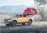  ?? FORD ?? The Jeep Gladiator, left, is rugged and ready for all off-road rides. The Toyotoa Tacoma Limited, centre, offers retained value. And the versatile Ford Ranger is back.