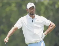  ?? Mike Ehrmann / Getty Images for The Match ?? Tiger Woods hasn’t been seen playing golf in 98 days, but returns to the course in a charity match on Sunday afternoon.