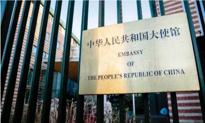  ?? Photograph: Bart Maat/EPA ?? The Chinese embassy in the Netherland­s said it was unaware of the stations’ existence.