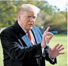  ?? OLIVIER DOULIERY/GETTY-AFP ?? President Donald Trump again on Sunday said the identity of the whistleblo­wer “should be revealed.”