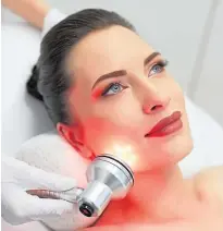  ??  ?? ● Light therapy facials boost your skin cells