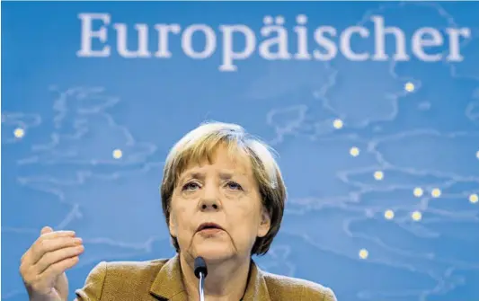 ?? BILD: SN/EPA ?? Angela Merkel führt derzeit die Europäisch­e Union.