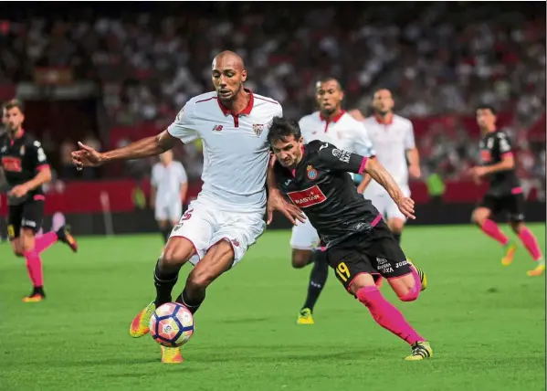  ?? — Reuters ?? The one that got away: england manager sam Allardyce tried to call up sevilla’s steven n’Zonzi (left) but the move was blocked by FIFA.