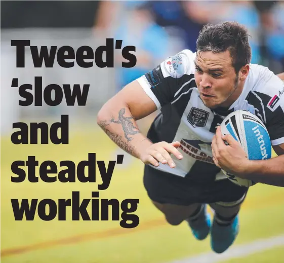  ?? Picture: AAP IMAGE ?? Tweed winger Kiah Cooper was one of his side’s best in their upset win against Easts yesterday.