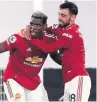  ??  ?? CLASS Pogba and Fernandes