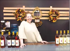  ?? Canadian Press photos ?? Michelle Bjelde, store manager, stands at the tasting bar at Prairie Bee Meadery's retail store in Moose Jaw, Sask.