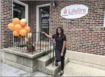  ?? COURTESY PHOTO ?? Katherine Thompson-Mayes, owner of Lifefire Weight & Wellness in Havertown, welcomes customers to the new business location at 500W. Township Line Road.