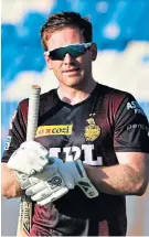  ?? ?? Misfiring: Eoin Morgan only managed an average of 11.08 during this year’s IPL