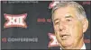  ??  ?? Big 12 Commission­er Bob Bowlsby, suggesting there are no plans for expansion, keeps door open for another playoffsnu­b.