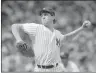  ?? AP FILE PHOTO ?? San Jose native Dave Righetti of the Yankees fires a pitch on his way to a no-hitter against the Red Sox on July 4, 1983.