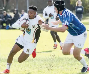  ??  ?? DEVON Folding of Bellville South during the WP U19 Schools Rugby match between Bergvliet High School and Bellville South High School at Bergvliet High School in Cape Town on Saturday.