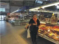  ??  ?? Mary at the huge Central Market in the fish section