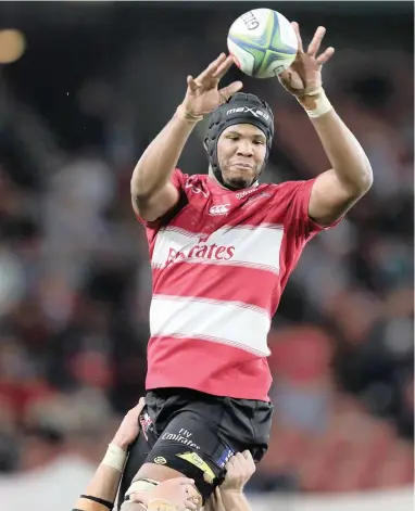  ??  ?? CONFIDENT: Marvin Orie of the Lions will be in Christchur­ch for the first time when they face the Crusaders in the Super Rugby final on Saturday.