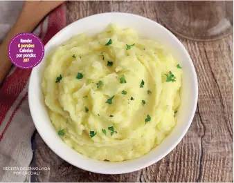  ??  ?? Rende: 6 porções Calorias por porção:
287 RECEITA DESENVOLVI­DA
POR SACCIALI