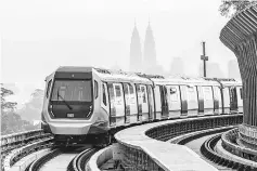  ??  ?? Prime Minister Datuk Seri Najib Razak said the number of Mass Rapid Transit (MRT) users has exceeded one million since its launch and more are expected to benefit from the transporta­tion system once it is fully up and running.