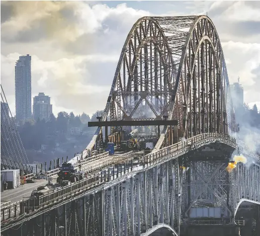 B.C. bridge’s distinct orange arch taken down | National Post ...