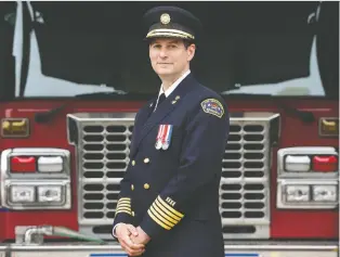  ?? DAVID BLOOM ?? Edmonton’s 17th Fire Chief is Joe Zatylny, who took over the top job on June 1.