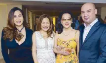  ??  ?? Cristalle Belo-Pitt, Allana Monteliban­o, Vicky Zubiri and Anton Corro