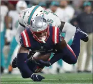  ?? NANCY LANE / BOSTON HERALD FILE ?? Patriots tight end Jonnu Smith was active Thursday night against Atlanta.