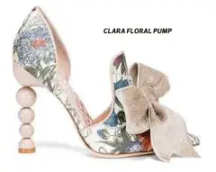  ??  ?? CLARA FLORAL PUMP