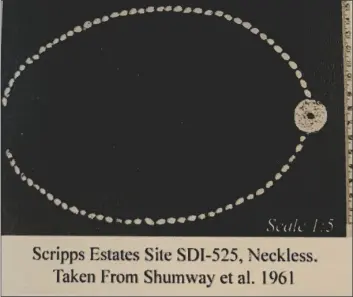  ?? COURTESY PHOTO ?? A beaded necklace found on the Scripps Estate.