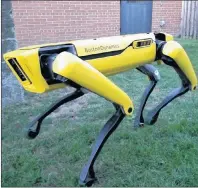  ?? YOUTUBE SCREENSHOT ?? The SpotMini robot is shown in a screenshot of a Boston Dynamics YouTube video.