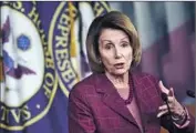  ?? Mandel Ngan AFP/Getty Images ?? PELOSI, in Washington last week, has a minimum net worth of $29.3 million, a Roll Call analysis found.