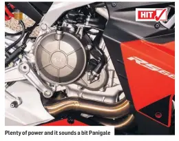  ??  ?? Plenty of power and it sounds a bit Panigale