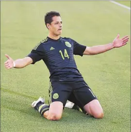  ?? Mark Ralston AFP/Getty Images ?? JAVIER HERNANDEZ , a striker and a veteran of the Mexican national team, is a popular player among countrymen in Southern California.