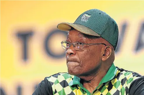  ?? Picture: Simphiwe Nkwali ?? A grim-faced President Jacob Zuma at the ANC’s elective conference in Johannesbu­rg last month where his political future was, in effect, sealed.
