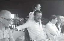  ??  ?? Matteo Salvini en colère contre la Valette