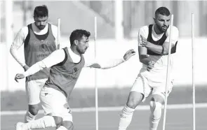  ?? Photo : M. HMIMA ?? L’équipe de Tunisie s’entraîne sérieuseme­nt pour ses matches amicaux. Nabil Maâloul sait ce qui l’attend