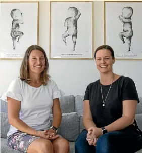  ?? GLENN JEFFREY/STUFF ?? Karley Gillum and Jodene Vannieuwen­huyze are restarting the Fertility NZ Taranaki Support Group after it helped them through their struggles.