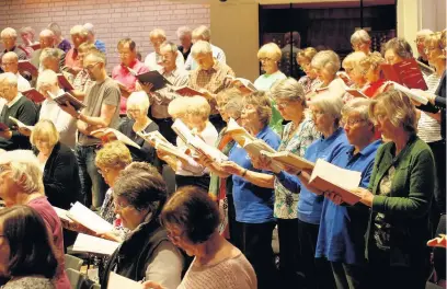  ??  ?? ●●St Ann’s Hospice Festival Choir