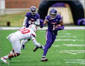  ?? CHRIS REICH — NSU PHOTOGRAPH­IC SERVICES ?? Former Northweste­rn State WR Javon Antonio has verbally committed to transfer to CU.