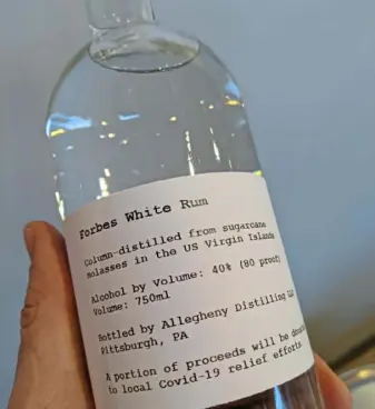  ?? Maggie’s Farm Rum ?? Pittsburgh's Maggie's Farm Rum hasn't been able to keep up with customers' thirst for its rum, so it is releasing a Caribbean-made rum under a separate label, Forbes, and is donating some of those proceeds to charity.