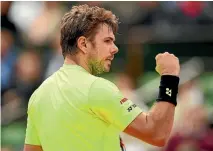  ?? PHOTO: GETTY IMAGES ?? Stan Wawrinka of Switzerlan­d came from a set down twice to see off Czech Lukas Rosol in five sets in his opening match at the French Open.