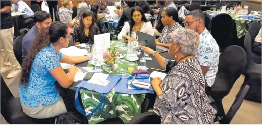  ?? Picture: RAKESH KUMAR ?? Representa­tives of the Civil Society Organisati­ons (CSOs) from Fiji, Solomon Islands and Vanuatu during the two-day conference at the GPH in Suva yesterday.