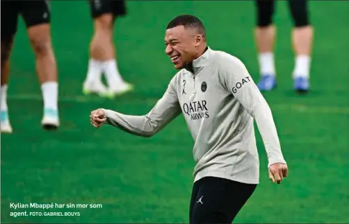  ?? FOTO: GABRIEL BOUYS ?? Kylian Mbappé har sin mor som agent.