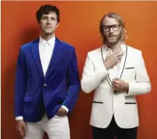  ?? 4AD RECORDS ?? Brent Knopf, left, of Ramona Falls and Matt Berninger of the National have started a quirky little side project called El Vy.