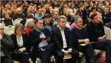  ??  ?? More than 650 people attended a meeting in Clontarf Castle last night about the controvers­ial developmen­t