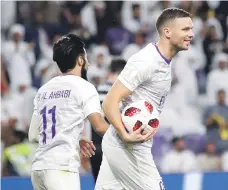  ?? EPA ?? Striker Marcus Berg has come on as a substitute in both Al Ain’s games and scored one goal against Team Wellington