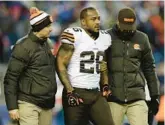  ?? AP FILE ?? Willis McGahee and nine other ex-players filed a lawsuit accusing the NFL of lies, bad faith and flagrant violations of federal law in denying disability benefits.