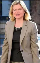  ??  ?? CAME OUT: Justine Greening, her tweet and George Osborne’s reply