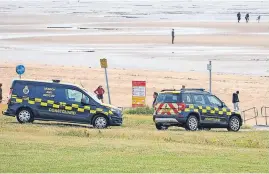  ?? KEVIN ASPINALL ?? ● A recent rescue at Crosby beach involved the coastguard service