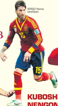  ??  ?? SERGIO Ramos waseSpain