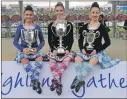  ?? ?? World Highland dancing champions: juvenile champion Rosey Watt from MacDuff, adult champion Marielle Lesperance from Nova Scotia and junior champion Beret Dernbach from California.