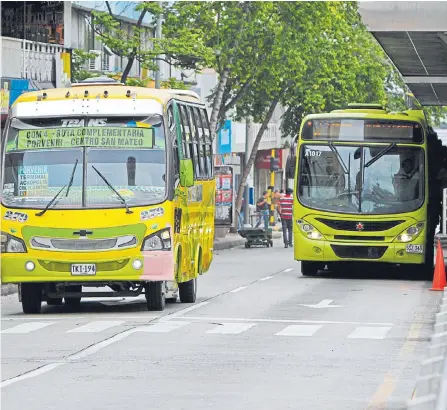  ?? JAIME MORENO VARGAS/ADN ?? Transcolom­bia, Unitransa, Cotrander y Transgirón son las empresas locales que ya tienen rutas integradas con Metrolínea.